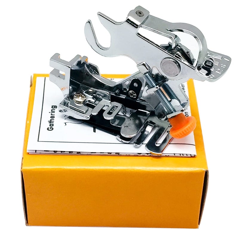 YEQIN Ruffler Foot (#55705) Sewing Machine Presser Foot for Singer Brother Juki Low Shank Sewing Machine (Yellow Box) - Image 2